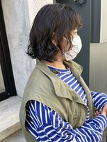 コフィー バイ メルト 吉祥寺(cofy by melt)&nbsp;【三ツ井純】ニュアンスボブパーマ 透明感カラー 前髪パーマ