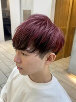 テトラ バイ ネオリーブ 横浜西口店(tetra by neolive)&nbsp;メンズハイトーン　デザインカラー　ピンク　横浜