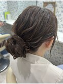 シニヨン／結婚式／お呼ばれヘア／二次会へア／ロング