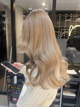 髪屋 紬 ミルクティーベージュ／ダブルカラー