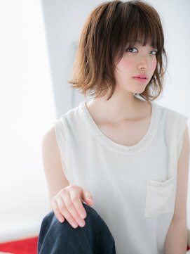 アルバハナレ 横浜(αlba HANARE) 関内/髪質改善/シースルーバング×外ハネくびれレイヤーボブm