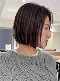 ハイライトバレイヤージュダブルカラーショートカット