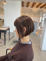 グランデュール 東静岡池田店(GRANDEUR)&nbsp;東静岡ショートボブくびれショートイルミナカラー顔周りレイヤー