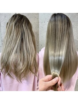 ユアーズヘア 新宿WEST(youres hair) 髪質改善トリートメントで叶う美髪ストレート　艶髪　前髪