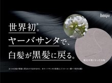 《新★白髪ケア導入》世界初の技術！白髪が黒髪に戻る