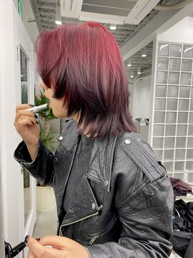 イル 天神大名店(ill) デザインカラー/ウルフヘア