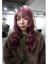 ワンズオゼ 渋谷(ONE's oze)&nbsp;ハイトーン/ダブルカラー/クラゲヘアー/オリーブグレー/小顔/