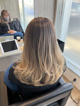 レスパ 富里店(Respa) 白髪ぼかし×ブリーチ