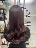 ラベンダーカラー×艶カラー
