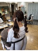 ねじりツインテールアレンジ