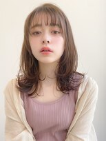 トゥーナ 表参道(tona)&nbsp;ミディアムレイヤー、外ハネボブ、グレージュ、脱白髪染め☆