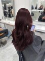 オットット(OttottO)&nbsp;韓国女子に大人気ハーフブリーチで作るワインレッド！