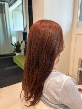 プロ ヘア テック(PRO HAIR TEC) ブリーチなしでも楽しめる鮮やかオレンジカラー♪