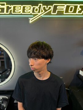 グリーディーフォックス 三軒茶屋(GreedyFOX) 波巻き/マッシュパーマ/ウルフ/ハイライト<理容室>三軒茶屋