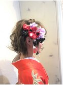 ボブ編み込み
