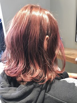 アヴァカブヘアライフ(avacab HAIR LIFE) ダブルカラー☆ピンクベージュ