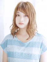 ヘアメイク ナル(hair make nalu) 透け感バングのゆるミックスカール