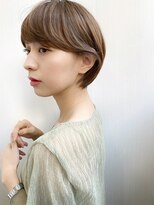 ネオリーブ アンド 渋谷店(Neolive &)&nbsp;渋谷/デジタルパーマ/ミニウルフ/ホワイトグレージュ/小顔