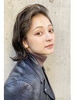 フラミューム たまプラーザ(flammeum)&nbsp;かきあげボブ×モーブグレー【フラミュームたまプラーザ】