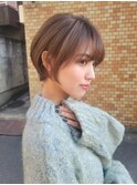 大人可愛い小顔ショートボブ
