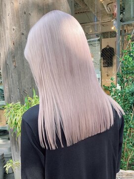 ペレ 渋谷(PELE) Y71_ ピンクブロンド ブリーチ2回~