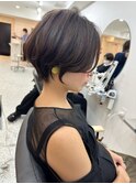 大人可愛い30代40代50ショートボブショート丸みショート