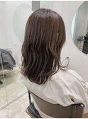 【三盃】赤みのないアッシュベージュカラー(ブリーチなし)