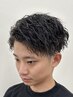 【メンズ】カット+ツイストスパイラルパーマ￥11980(#梅田#フェード#ウルフ)