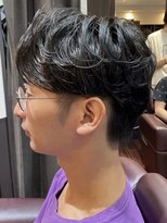 ヘアクリニックカルム 日暮里(Hair Clinic Calme) センターパートニュアンスパーマ シャドウパーマ