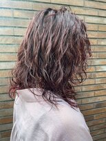 ヴァージ(Verge)&nbsp;レイヤーカット/ウェーブパーマ/前髪/こなれミディ[代官山駅]