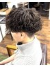 【平日限定人気メニュー】メンズカット/ツイストスパイラルパーマ+TR  ￥10500
