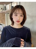 外ハネ前髪あり韓国風ボブレイヤーくびれ20代30代40代恵比寿駅