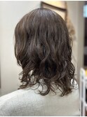 ボリューム調整ミディアムパーマ