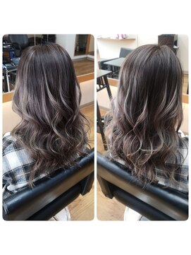 ヘアーデザイン リリー(HAIR DESIGN LiLy) バレイヤージュ風カラー♪