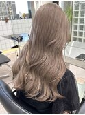 渋谷ミルクティーベージュハイトーンカラーヘーゼルベージュ30代