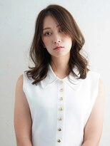 ニーフ 恵比寿(neaf)&nbsp;セミロング　レイヤーカット　ミセス　レイヤー　白髪ぼかし