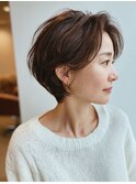 エイジング毛対応◎くせ毛も扱いやすい大人ショート[西宮北口]
