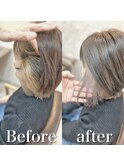 白髪ぼかし(インナーカラー)白髪キレイにマイナス10歳