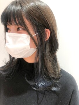 ヴィヴィ(VIVIE) イヤリングカラーインナーカラーデザインカラーブルーグレージュ