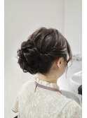 ゆるふわアップスタイル