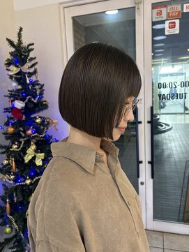 顔まわりデザインミニボブ♪