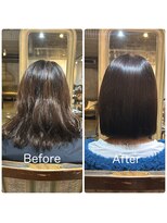 髪質改善と縮毛矯正の専門店 サンティエ(scintiller)&nbsp;弱酸性縮毛矯正×ボブ