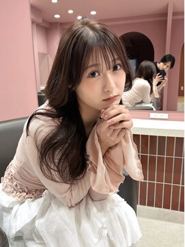 ボタン コロン 表参道 原宿(VOTAN COLON) ハッシュカット/韓国レイヤー/顔まわり/ブラウン/ベージュ/前髪