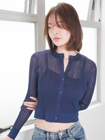 ニューヨークニューヨーク 三宮駅前店(NYNY) 大人可愛いミディアムレイヤー+ブラウンベージュ