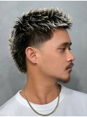 横浜西口スパイキーショートツイストスパイラルパーマフェード