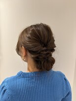 エアー 福岡(AIR)&nbsp;ゆるっと可愛いお呼ばれシニヨンアレンジ♪