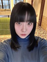 ザ スリック(THE SLICK)&nbsp;黒髪ミディアム×髪質改善×ぱっつん前髪