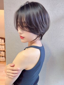 ダム(DaM) ナチュラルボブ前髪ありイメチェン20代30代40代ショートボブ