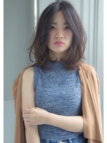 グルグル 下総中山店(GULGUL)&nbsp;前髪パーマ 前髪長めのラフミディアム☆下総中山