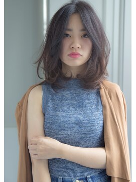 グルグル 下総中山店(GULGUL) 前髪パーマ 前髪長めのラフミディアム☆下総中山